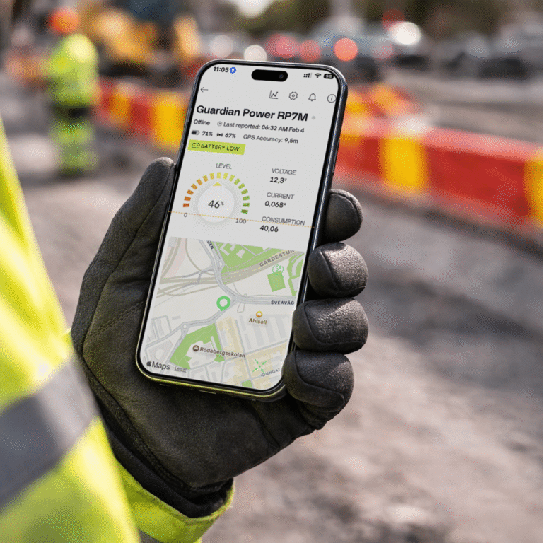 Guardian digital tillsyn och övervakning på vägbygge